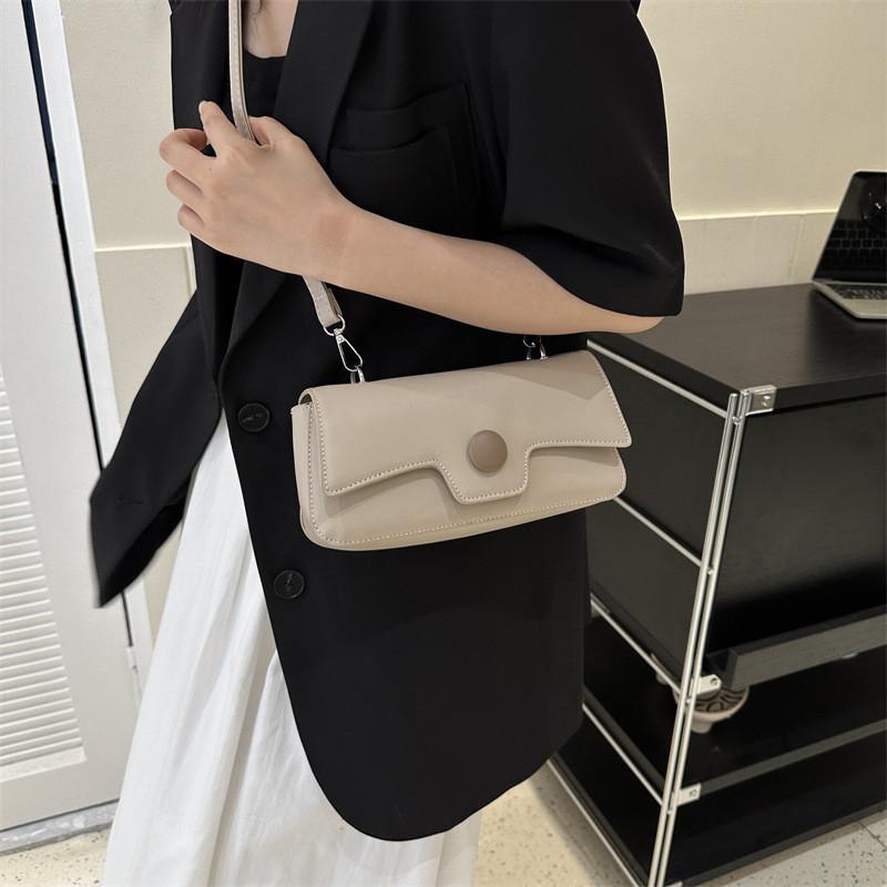Chic Solid Color Street Fashion Small Box Bag For Daily Commute