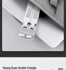 Portable Aluminum Laptop Stand with Double Layer Folding Design and Cooling Feature