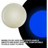 HiSport Luminous Shifter Knob Glow Light Round Ball Shift Knob Universal 5 6 Speed With 3 Adapters For Manual Car M 8 * 1.25, M 10 * 1.25, M 10 *