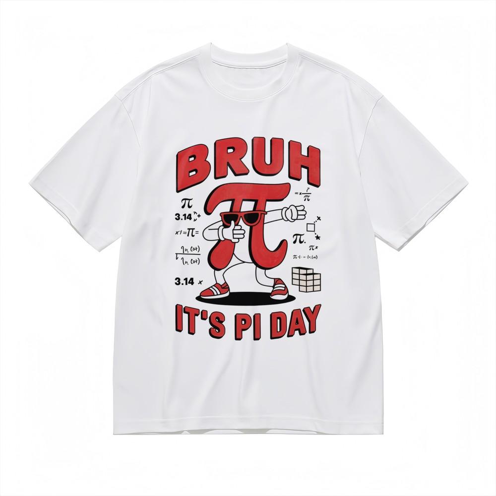 

Men s T-Shirt With Retro Math Punk Graphic Unisex White100% Cotton Tops Summer S