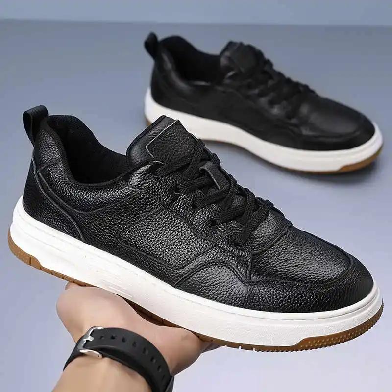 Fashion High Platform Perforated Fashion Man Shoes Flats Men's Sneakers Large Sizes Men's Loafer Sports Nice Original Sneskers