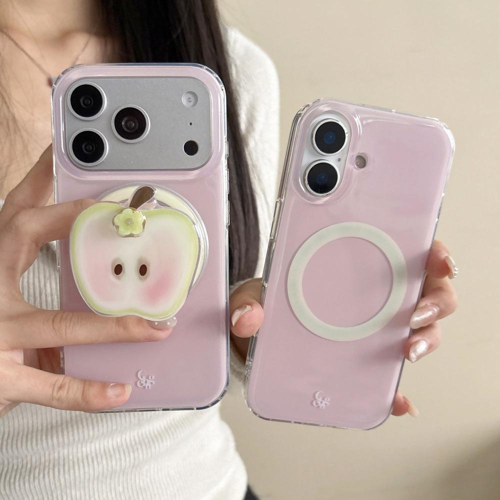 

Summer Apple Green Magnetic iPhone 17 Pro Max Case, Compatible with iPhone 16/15/14, with Stand Feature. iPhone 15 Pro
