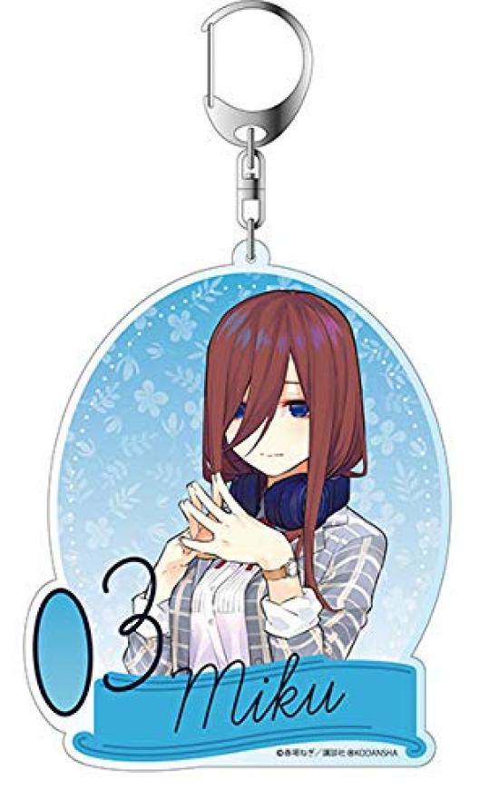 The Quintessential Quintuplets Large Keychain Nakano Miku Casual Clothes ver.