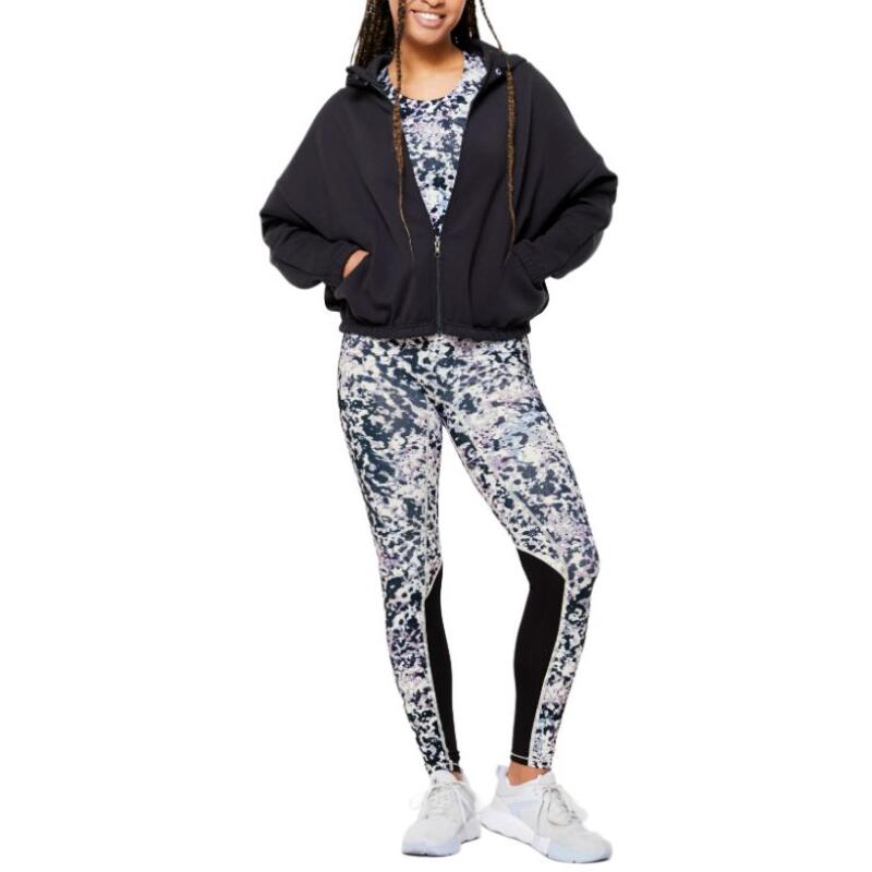 DECATHLON DOMYOS FJA 500 Solid Colour Warm Comfortable Soft Jacket Women's Smoky Black