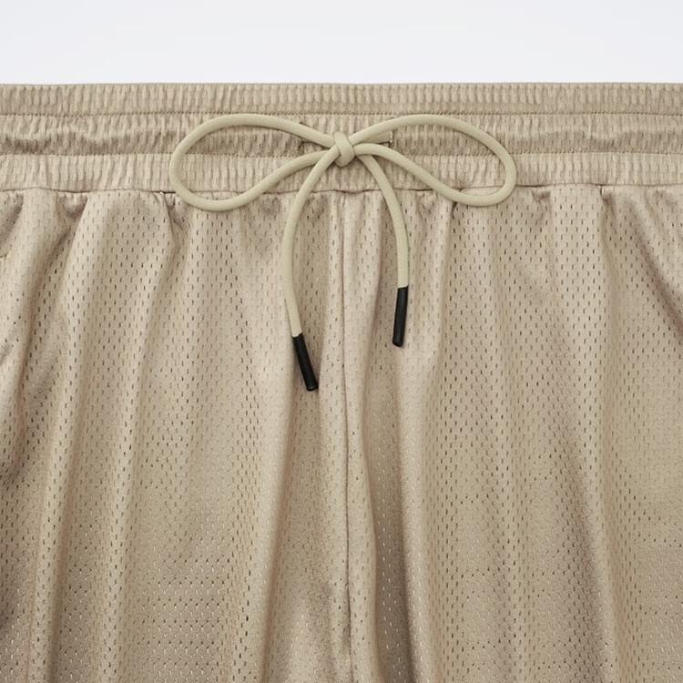 Reebok Knit Short U Series Gradient Mesh Loose Mid Waist Casual Shorts Unisex shorts Light-Khaki 23RMS633UGK0