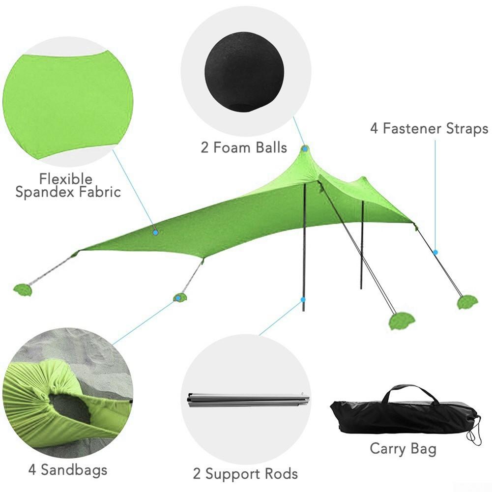 Namiot plażowy Baldachim plażowy Przestronny namiot plażowy Baldachim