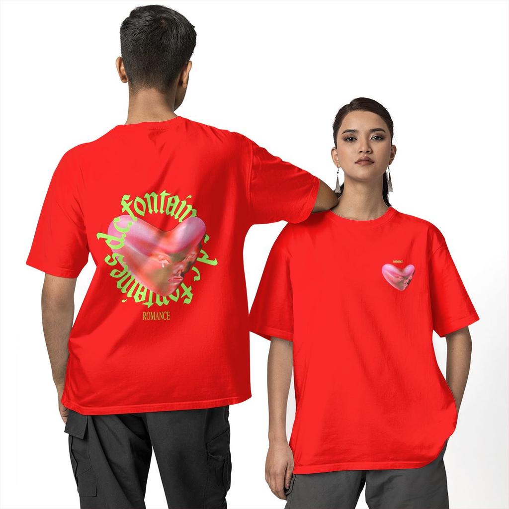 T-shirt Romance Fontaines D.C. T-shirt di tendenza a maniche corte Y2K Base da spiaggia 100% cotone Girocollo Taglie forti