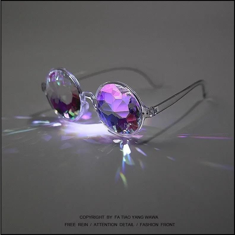 

Glass Edge Glasses Performance Costumes Paired With Sunglasses One Size білий