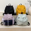Solid Color Casual Backpack New Simple And Lightweight School Bag For Middle And High School Students Travel Backpack For Girls