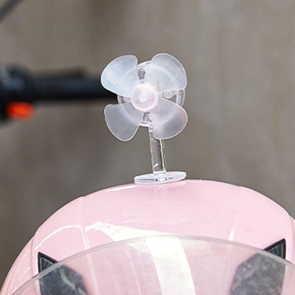 Wind-powered Luminous Wind Energy Fan Ornaments Safe Riding Mini Windmill LED Light  Vehicle