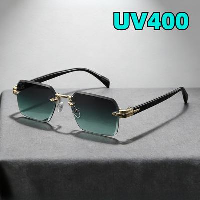 2026 Nové Módne Bezrámové Kovové Slnečné Okuliare Vonkajšie Cestovanie UV Ochrana Okuliare Unisex Trendy Street Style Okuliare UV400