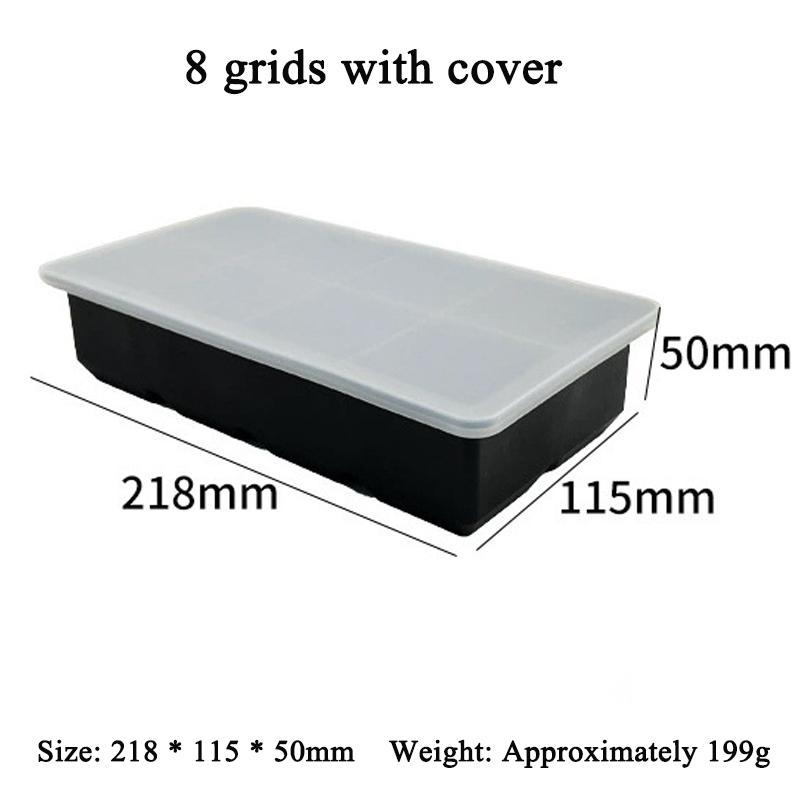 4/6/8/15Grids Silicone Ice Cube Molds Spherical Ice Molds Reusable Whiskey Ice Cube Molds Cocktail Freezer DIY Homemade Barware