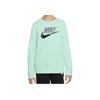 Nike Kids Alphabet Logo Crew Neck Casual Sport Pullover Sweatshirt Unisex Tops Light-Green CV9297-379