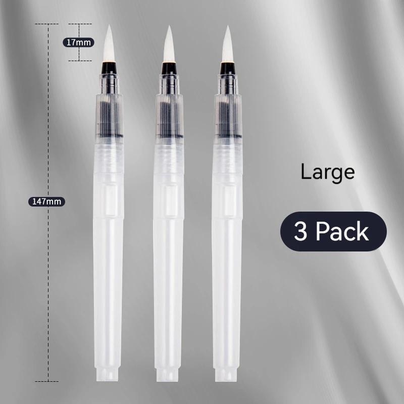 3/18pcs Refillable Water Color Brush Pen Set Artist Grade Watercolor Paint Brushes for DIY Art Calligraphy Painting & Lettering