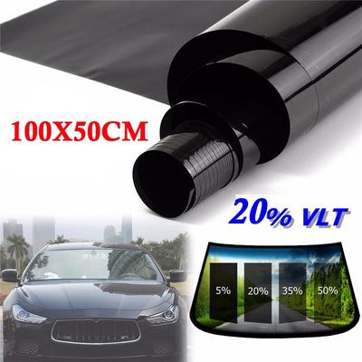 Roll 20% VLT Little Black Car Home Glass Window TINT Film Vinyl Shade 50cmx100cm