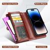 iPhone 14/15/16 Plus Multifunctional Leather Wallet Crossbody Case
