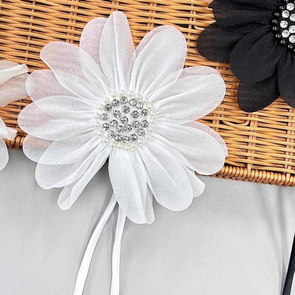 Mesh 3D Bekleidungsapplikation Große Größe Brustblume Neue Kleiderflicken Kleidung