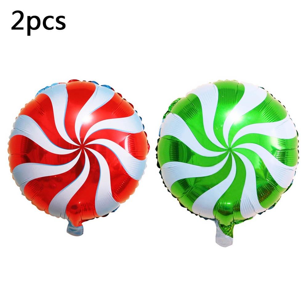 4D Six Sided Gift Box Windmill Cane Shape Aluminum Foil Balloon Birthday Christmas Party Scene Atmosphere Decoration