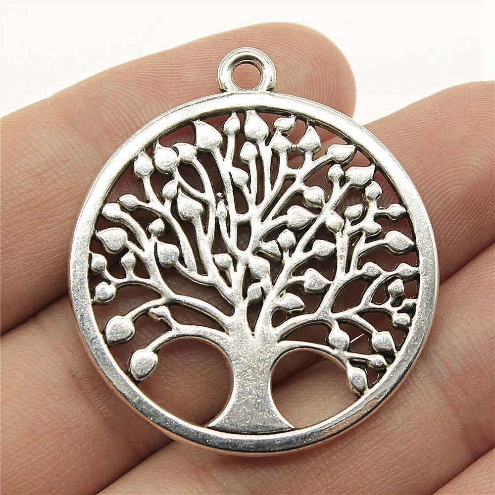 Charms Big Tree Of Life Pendants Wedding Jewelry Findings QC017