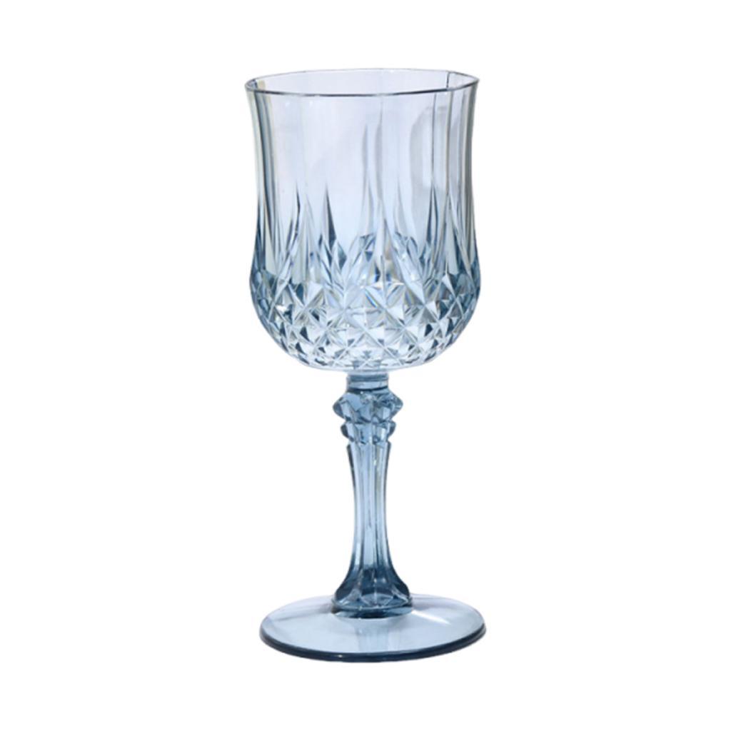 

Acrylic Goblet Party Supplies Home Decor Classic Versatile Unique Drinking Cup for Home Bar Anniversary Wedding Hotel синій
