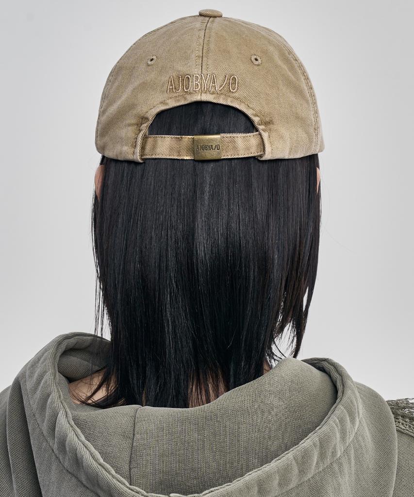 AJOBYAJO Wappen Washed Cap [Beige]