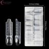 30/60/70/150Pcs Space Hollow French Crystal Extension 3D With Scale Nail Dual Forms Nail Mold Reusable UV Glue Nail Extension