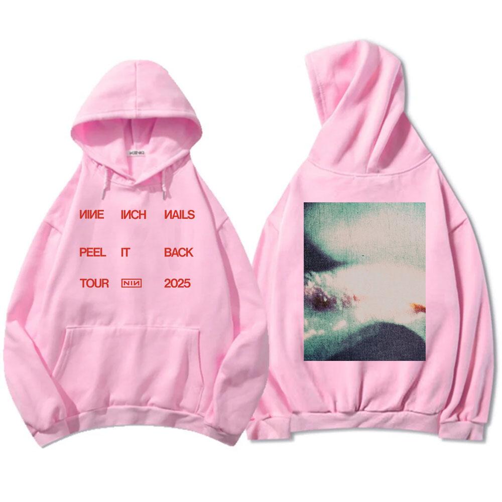 

Peel It Back Tour Rock Nine Inch Nails Tshirts Short Sleeve Hip Hop Unisex Streetwear T Shirt for Men Women 2XL