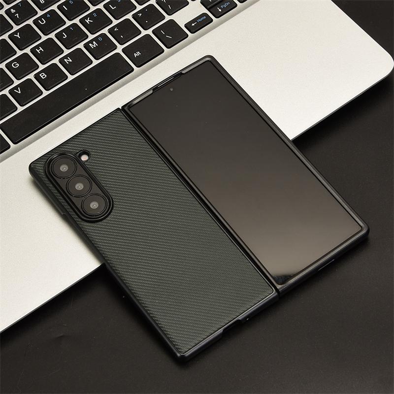 For Samsung Galaxy Z Fold6 5G Case Luxury PU Leather Hard PC Plastic Protection Cover Capa for Galaxy Z Fold 5 4 3 2 1 5G Funda