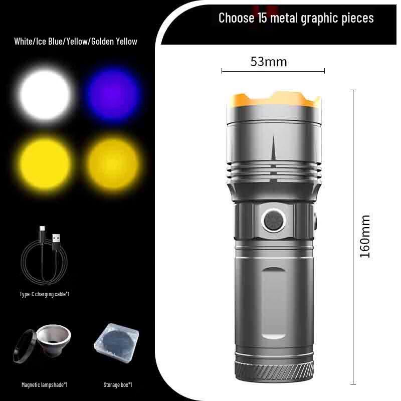 UOSU SX64 Multi-Light Zoom Photography Flashlight Kit