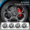 For Alfa Romeo 2026 Hot Sticker 4Pcs Car Emblem Wheel Hub Center Cover Car Accessories For Alfa Romeo Giulietta 159 Mito Giulia 