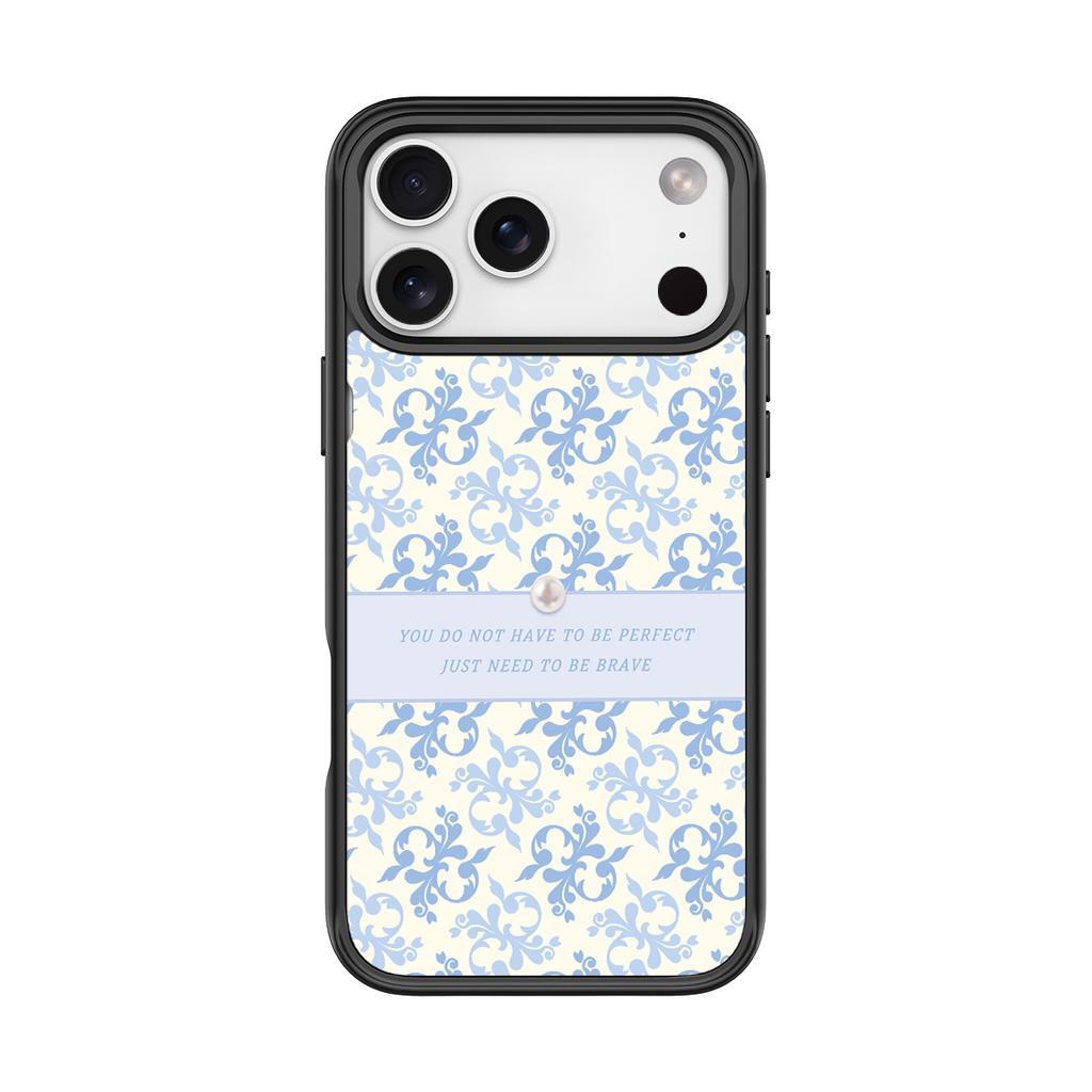 Applicable to Apple 17 mobile phone case, advanced sense 16 replaceable back plate 15promax magnetic mobile phone case, light blue pattern