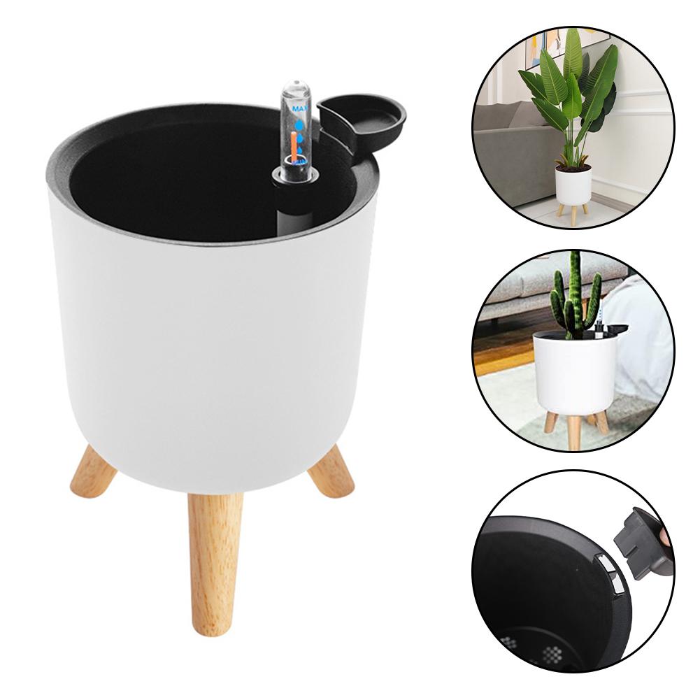 Self Watering Plant Pots with Water Level Indicator for Indoor and Outdoor Use