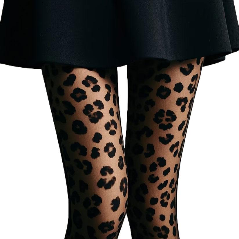 New Women Sexy Black Leopard Print Pantyhose Stockings For Women Tights High Nightclub Party Gift