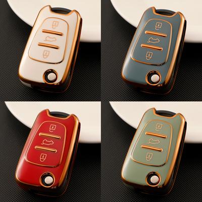 Full Protect Car Key Case For Hyundai I20 I30 Elantra Azera Veracruz Veloster Kia Rio K7 K5 Sportage Sorento Flip Remote Cover