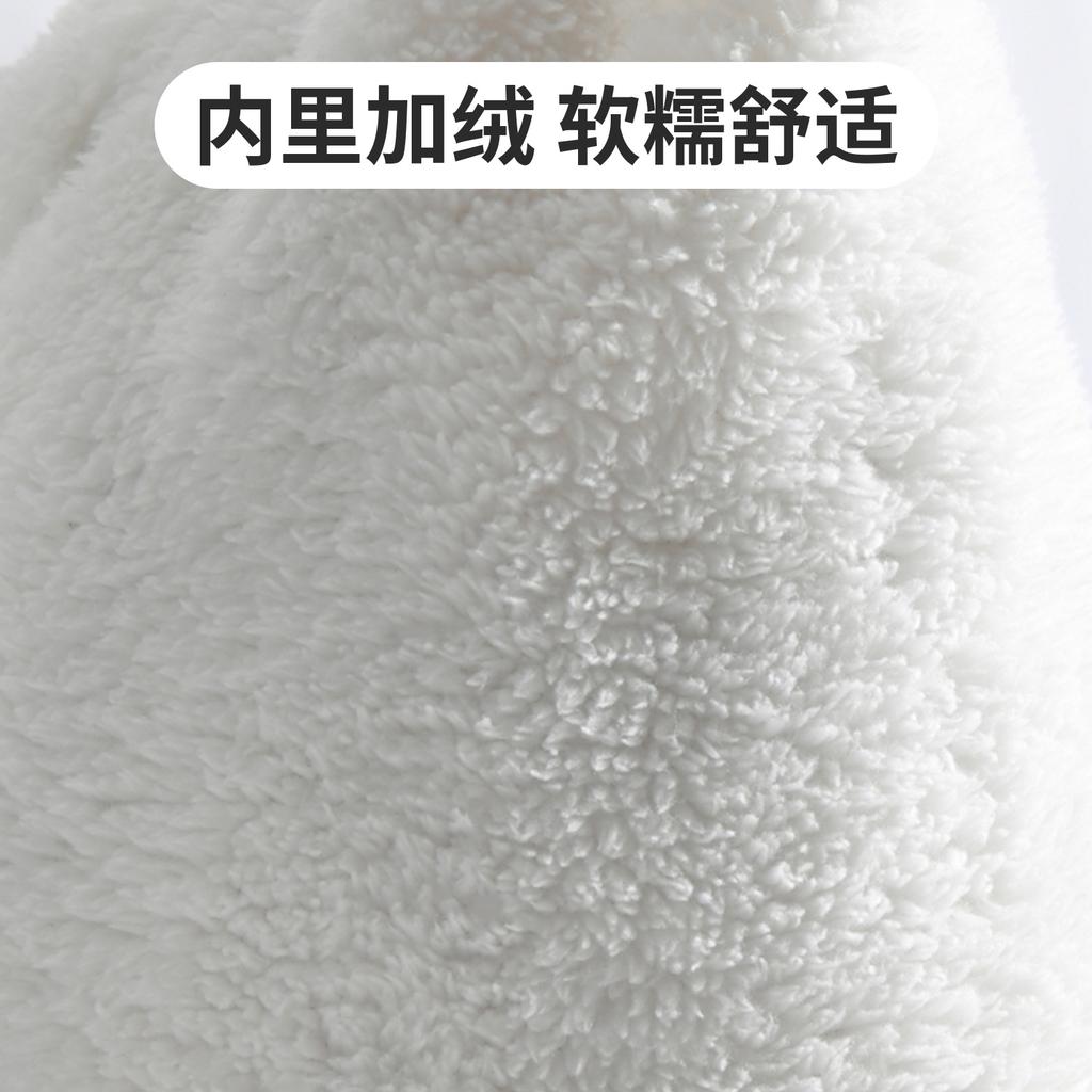 Knitted hat women's winter double-layer velvet warm riding ear protection knitted hat casual versatile windproof