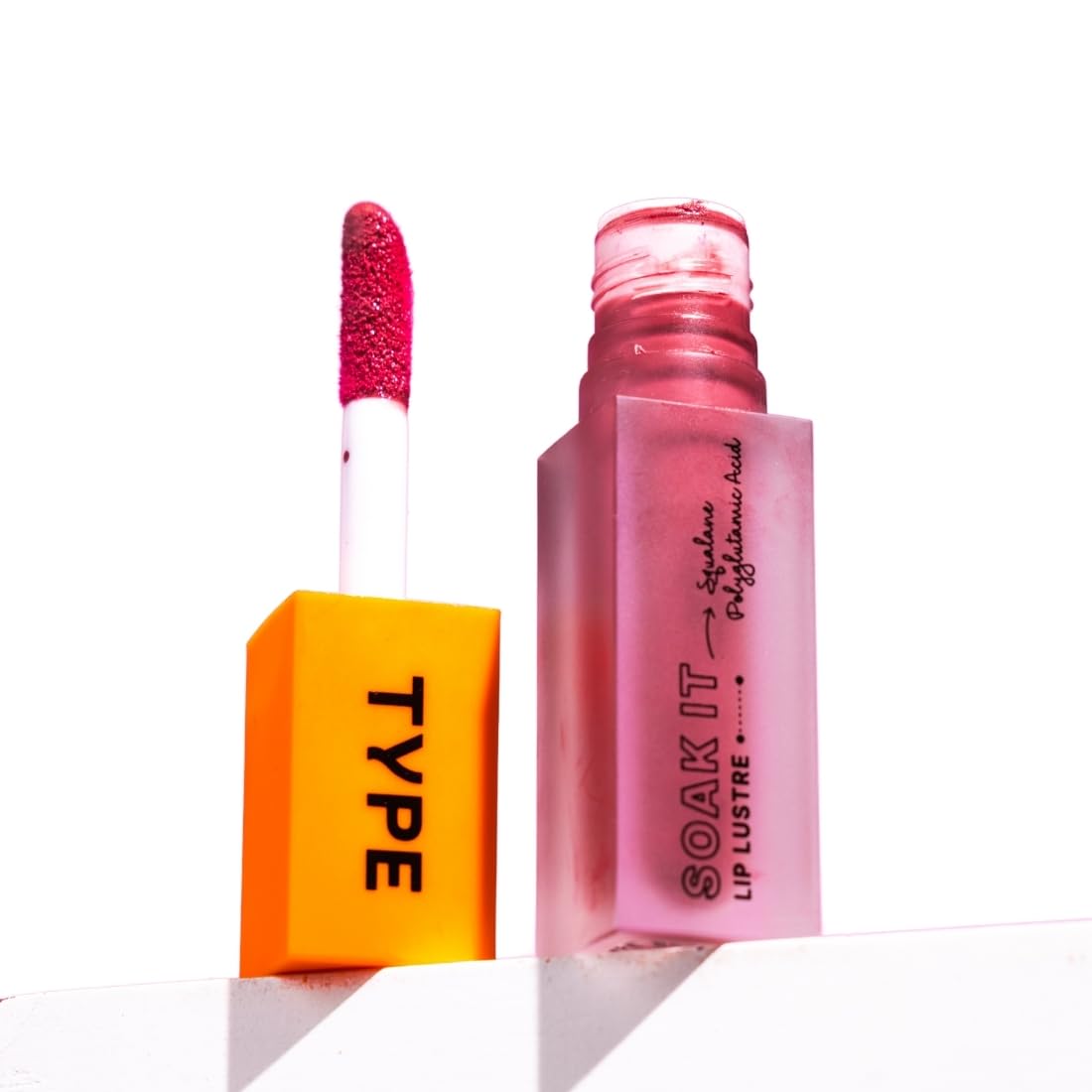 TYPE BEAUTY INC. Soak It Lip Gloss with SPF 35 PA+++ For Dry Lips | Squalane & Tripeptides for Soft and Plump Lips | Lip Care for Dehydrated Lips