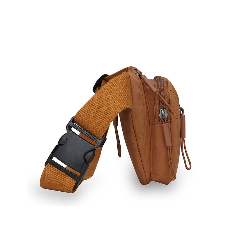 Women's Waterproof Nylon Convertible Waist Pack with Adjustable Strap Large Capacity Crossbody Chest Bag for Outdoor Activities