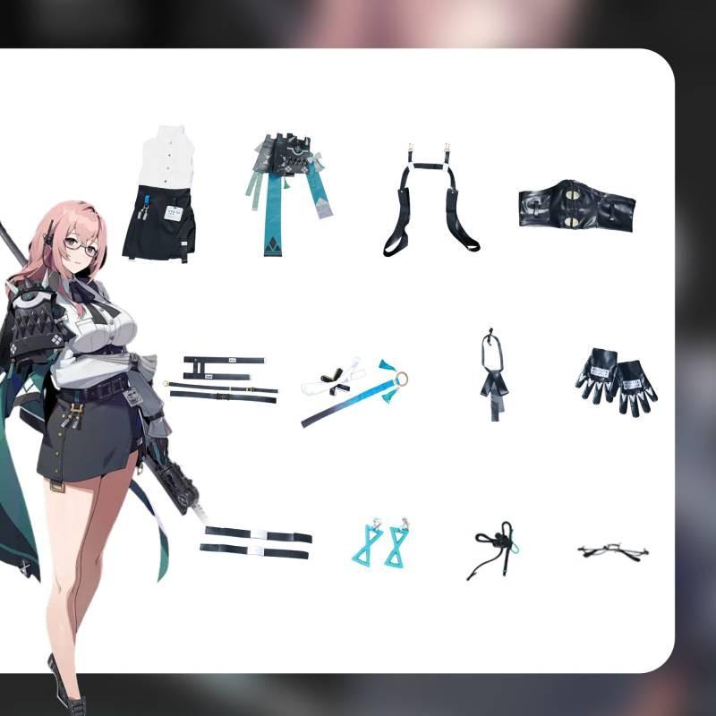 Zero Zenless Zone Tsukishiro Yanagi Cosplay Costume Halloween Party Clothing