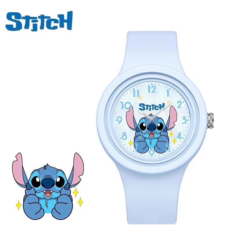 

Latest Stitch Kids Watches For Girls Silicone Strap Round Quartz Kids Watch Young Boys Student Clock Present Toys Para Ninos