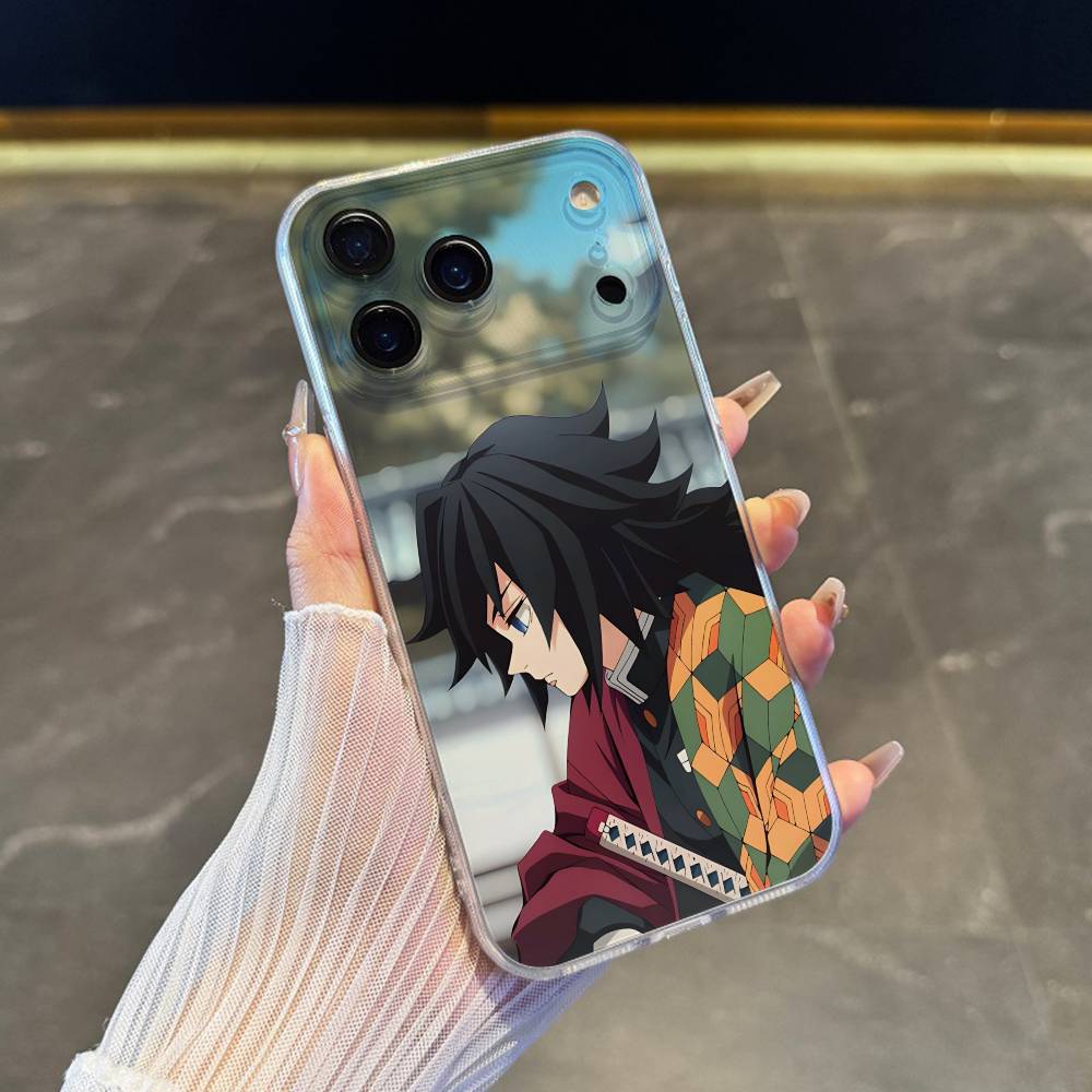 

Чехол для телефона Anime G-giyu T-tomioka для iPhone 17,16,15,14,13,12,11 Pro,Max,Plus,X,XS,XR,SE4,E Mini Прозрачный Мягкий Чехол iPhone11PROMAX