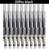 3-100 Pcs Straight Liquid Ball Pen Signature Gel Pen 0.5mm Black Blue Ink School Office Ball Pen School Office Supplies Writing