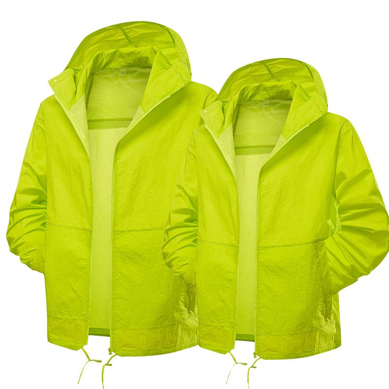 

Реальная защита от солнца! Антибактериальная куртка с капюшоном Ice-Cool с двусторонним отложным воротником, защита от УФ-лучей, дышащая, для мужчин и женщин 4XL (92-100kg) лимонно-желтый