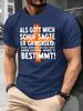 Cotton Blend T-shirt - "As Long As I'm Satisfied