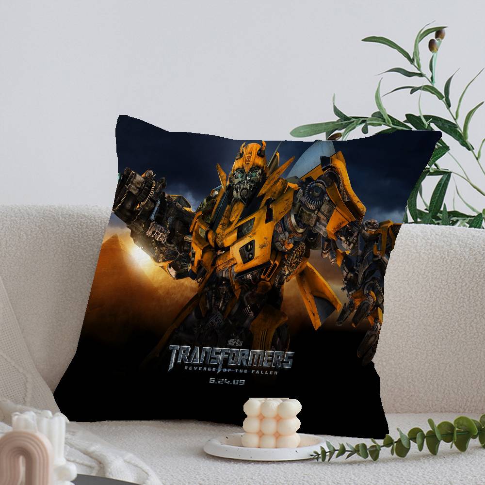 T-Transformers Maple Design Cushion Cover Happy Autumn Harvest Decor Holiday Decorati Pillow Cover
