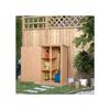 Abri de jardin - Outsunny - Sapin naturel - 75 x 56 x 115 cm - Avec verrouillage - Résistant aux intempéries