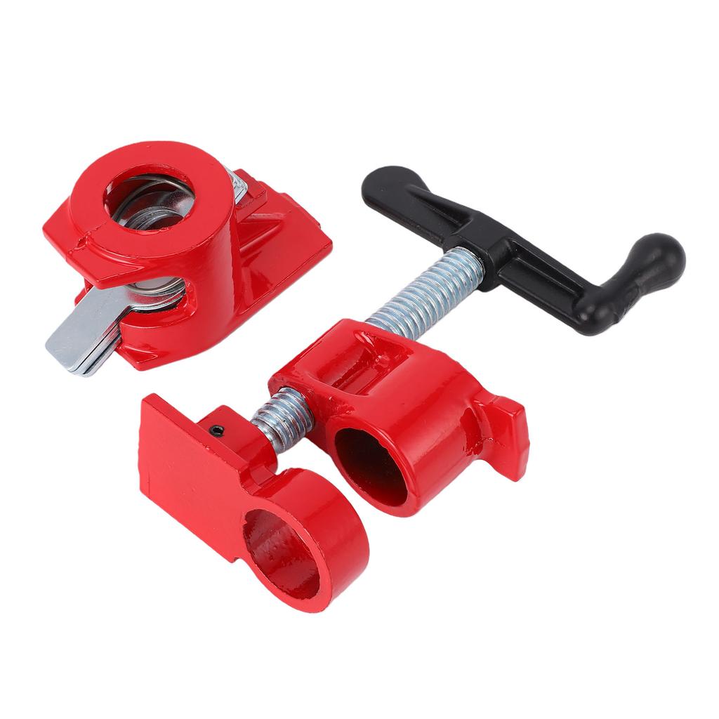 Heavy Duty Metal, Iron and Wood Clamp Set, Quick Release, Wide Base, Constructed of   Cast Iron, Suitable for 3Celsius4\  Threaded Pipe, Large F