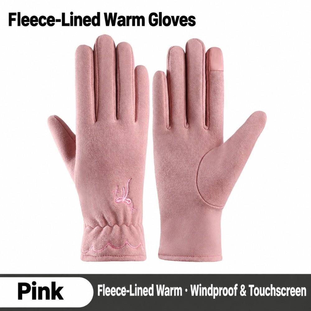 Thickened Warm Touch Screen Gloves Windproof Cold Proof Flip Finger Gloves  Autumn Winter