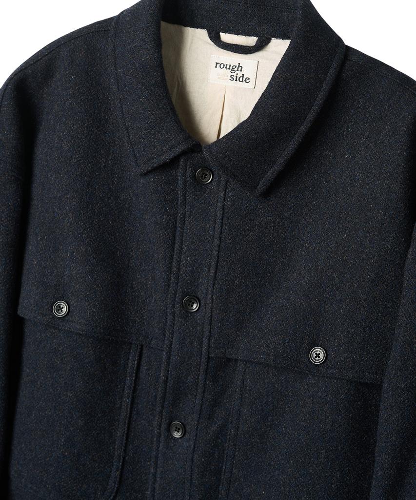Roughside Wool Field Jacket Dark Navy
