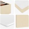 Ottoman Bed with Mattress Cream 80x200 Cm Fabric
