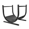 Iron Firewood Rack | Sturdy and space-saving log holder for indoor and outdoor use, easy to assemble, holds 16 logs (43.2x38.1x40.6 cm)